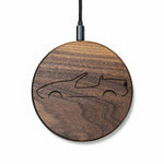 Lade das Bild in den Galerie-Viewer, Wireless Charger Slim BMW Z1 Design (Gravur) [Walnuss] Holz
